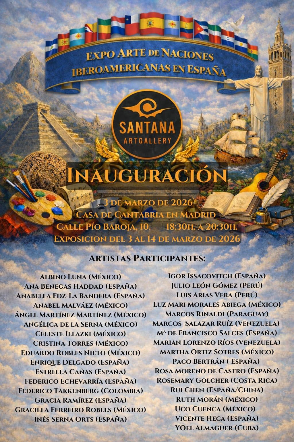 Cartel de Expo Arte de las Naciones Iberoamericanas en España